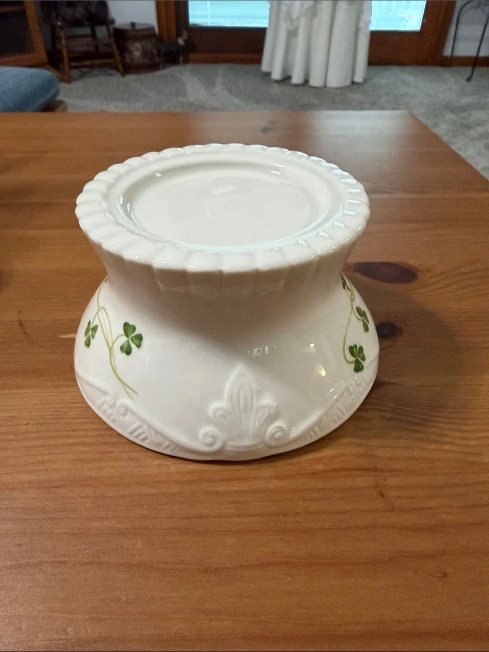 Ceramic Clover Candle Holder by Donegal